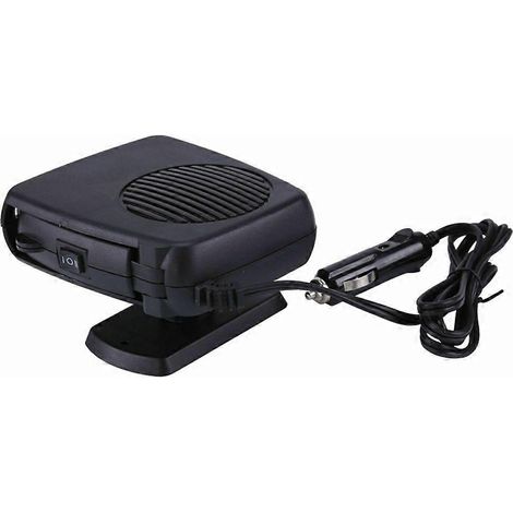 2er-Set 24V Autoheizung, tragbare Autoheizung und -entfroster, Windschutzscheibenentfroster, Calenton Para Carro, 360°-Drehung (Schwarz) (1/5)