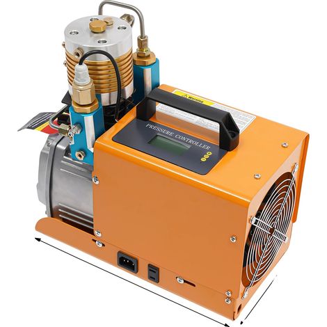 Compresseur d'air, 1800W de puissance, pression de 300 bars, Orange (1/2)