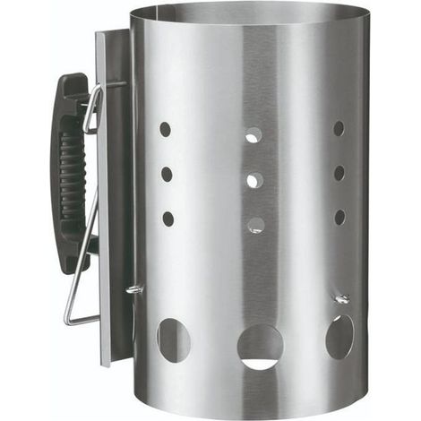Sandrigarden 78880-10 Ciminiera Accendi Carbonella Accessorio Barbecue in Lamiera 0,8 mm 19x30 cm (1/4)