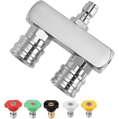 Buse Turbo 5000 PSI 5 Embouts pour Nettoyeur Haute Pression Raccord Rapide 1/4" (1/4)