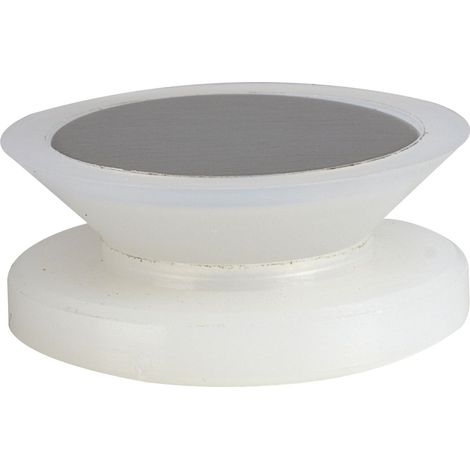 Glaspunkthalter Mini, 20 mm,6 - 8 mm Glas,Kunststoff transparent/Kappe Edelstahl