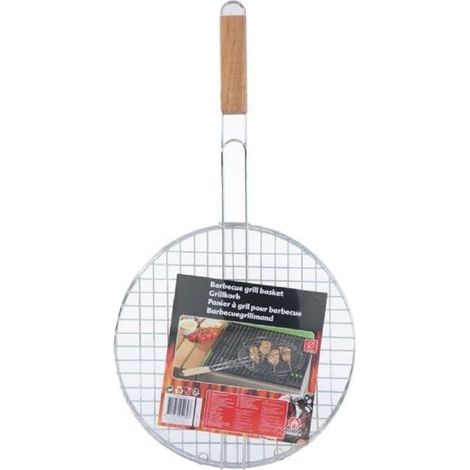 Zubehör für Grill edco grill basket double 30 cm Chrom