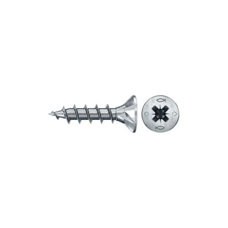 fischer Spanplattenschraube PowerFast FPF II CZF 4,5 x 16 BC 110 Senkkopf Kreuzschlitz PZ Vollgew. - 577928 (1/3)