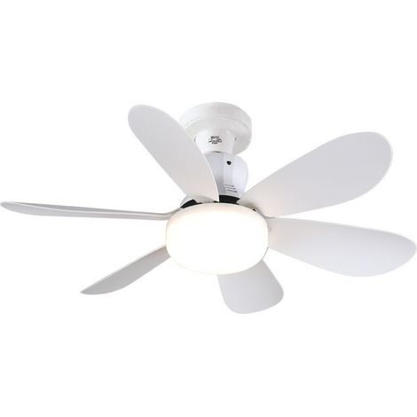Ventilateur de Plafond avec Lumière et Telecommande, 52CM 40W Petit Dimmable Ventilateur Plafond LED avec Douille E27 (1/5)