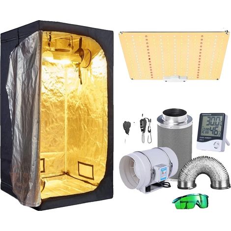 Système de culture hydroponique intérieur, lampes de culture LED, kit complet, Kits de Tentes de Culture 3, Kit-a 120x60x150cm (1/2)