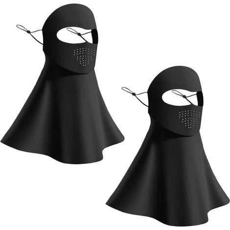 Cache-cou anti-UV UPF200+ avec ouverture pour boire et protection solaire intégrée  Idéal pour le vélo, la randonnée, la pêche, le golf, le travail, la plage et les activités estivales en extérieur.