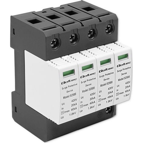 Scaricatore di sovratensione Qoltec AC 4P 420V T2 C