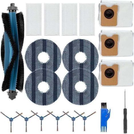 Pack de de 20 kits de rechange pour aspirateur Eufy Omni C20, XU, 1 brosse principale, 4 filtres HEPA, 6 brosses latérales, 4 tampons en t (1/4)