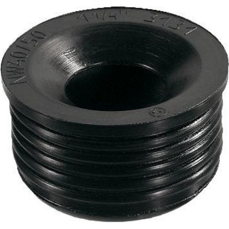 Schläfer 189810 Morsetto in Gomma Nera Universale 1 1/4" per Canotto Sifone, Guarnizione Sifone, Raccordo Manicotto tubo di scarico Ø DN32/50mm