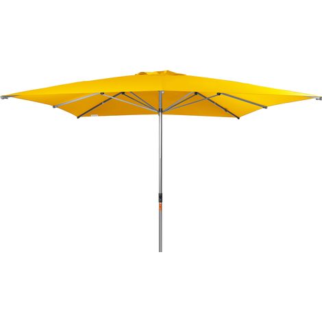 Doppler Sonnenschirm/ Großschirm "Alu Expert Teleskop" 350 x 350 cm, gelb, ohne Volant, Bezug aus 100% Polyester, Gestell aus Aluminium, 22,3 kg (1/5)