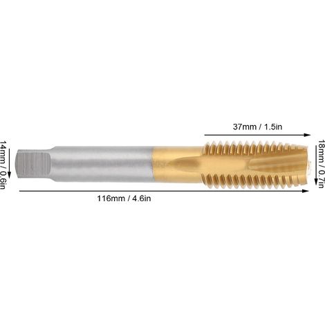Taraud machine M182,5 mm contenant du cobalt (1/5)