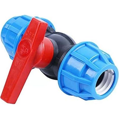 Tuyau en polyéthylène raccords de tuyauterie en polypropylène-raccords de tuyauterie coudés d'eau potable-H2O-Flex raccords de tuyauterie en PP,diamètre de la bille: 20mm-DVGW (robinet à bille, 20mm). (1/5)