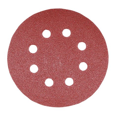 TIMCO Random Orbital Sanding Discs Mixed Red - 125mm (80/120/180)