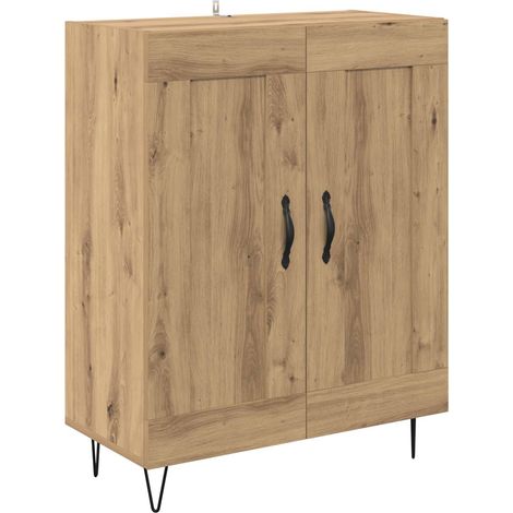 Sideboard/Anrichte/Buffet Artisan-Eiche 69,5 x 34 x 90 cm Verbundholz und Eisen LXWW894392 (1/5)