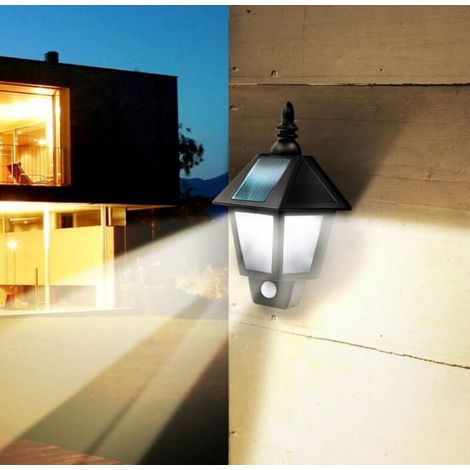 Lampe solaire murale avec détecteur de mouvements (1/2)
