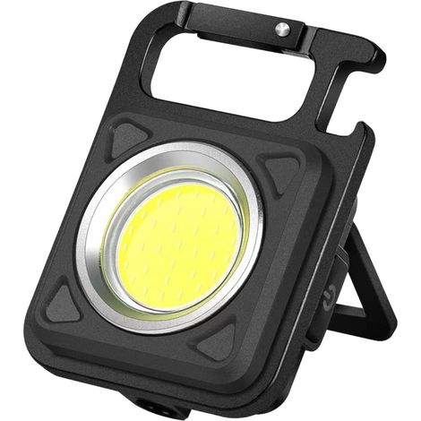 Lampe porte-clés COB LED 500 mAh, portée 200 m, pour camping, voiture et situations d'urgence (1/5)