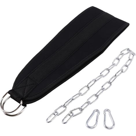 equipements de Conditionnement Physique Ceinture de Trempage Soulever Un Poids Gymnase Corps Taille Entraînement en Force Power Building Renforcement de La Chaîne Trempage Pull Up (1/5)