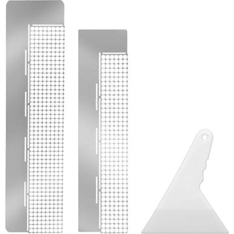 Règle à dessin diamantée en maille (lot de 3) - Grille pour dessin diamanté à faire soi-même (1/5)