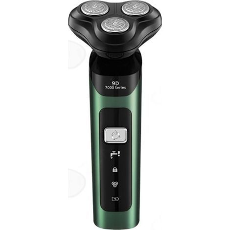 PASSIONOVA Rasoio elettrico 4 in 1, 90 minuti di utilizzo continuo, rifinitore per barba flottante 3D, spazzola per la pulizia di naso e viso (1/4)