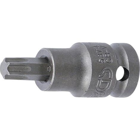 Douille à Embouts à Choc 55 mm - 12,5 mm (1/2), Profil Torx T50 - Résistante et Précise, Acier - D-Work (1/5)