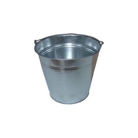 SECCHIO IN LAMIERA ZINCATA FONDO DRITTO E ATTACCATURA BASSA BEAST-5 L