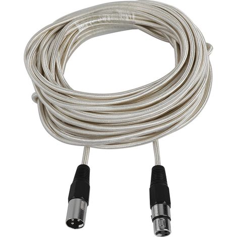Câble Microphone XLR Mâle vers Femelle 15 mètres - Câble Audio Haute Qualité pour Micro