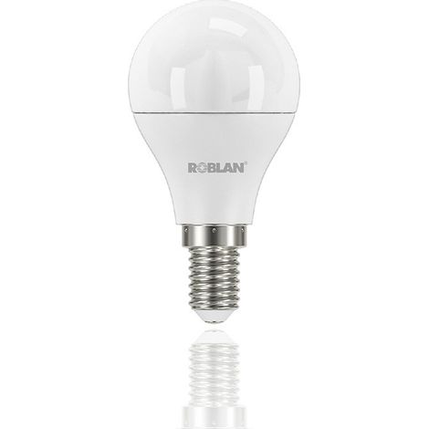 Ampoule sphérique Led E14 7,5W Roblan  4000K