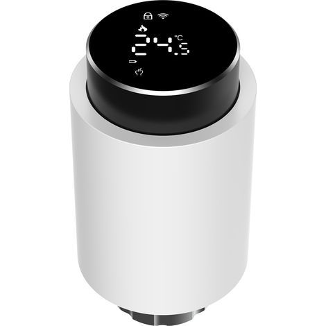 Vannes de radiateur thermostatiques intelligentes avec affichage LED, contrôleur de chauffage programmable pour la maison, application mobile/commande vocale