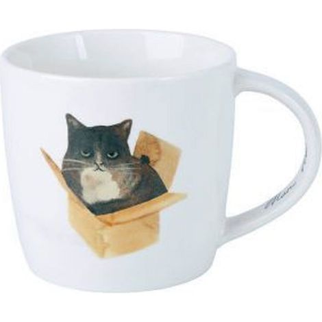 TAZZA MUG FELINE FRIENDS CAT IN A BOX 400ML