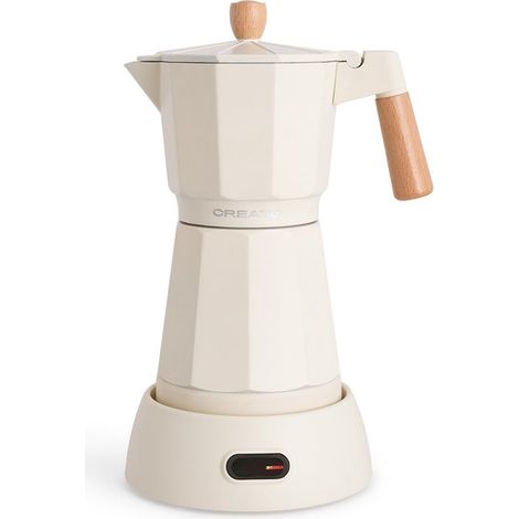 CREATE - Cafetière italienne électrique avec fonction maintien au chaud - Blanc cassé - THERA MOKA ÉLECTRIQUE (1/5)