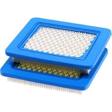 - 2 Pièces Cartouche de filtre à air 491588S, Filtre a Air Tondeuse, Bleu Filtre a Air Tracteur Tondeuse, Compatible avec Briggs et Stratton 491588 491588S 4915885 399959 PT15853 (1/5)