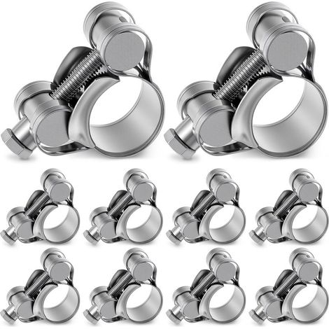 10er-Pack T-Bolzen-Rohrschellen-Set aus Edelstahl 304 zur Rostverhütung (0,67-0,75", 17-19 mm) (1/5)