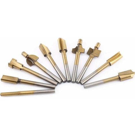 royaluxe - Outils de coupe du bois Bordure revêtue de titane (10pcs) (1/5)