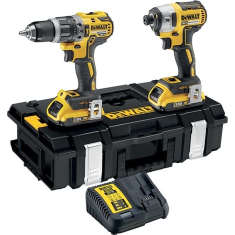 Dewalt DCK266D2 18v Brushless DCD796 Combi Drill DCF887 Impact Driver 2 x 2.0ah (1/3)