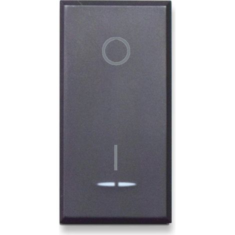 Interruttore Bipolare Ave Tekla 2P 16AX colore nero 445010