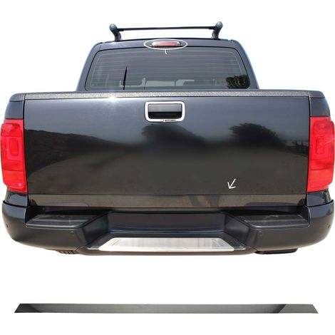 Garniture de Hayon Coffre pour VW Amarok 2010-2021 acier inox foncé (1/5)
