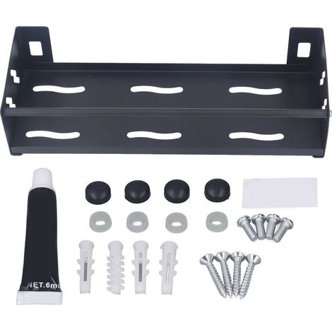 Étagère de rangement murale multifonctionnelle pour la maison, porte-épices de cuisine et porte-articles de toilette de salle de bain, 30 cm / 11,8 pouces (1/5)
