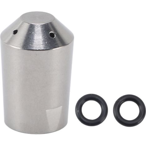 Boquilla de repuesto de acero inoxidable para cafetera Rancilio de cuatro orificios, con boquilla para espumar leche y boquilla de vapor de repuesto para cafetera Rancilio. (1/5)