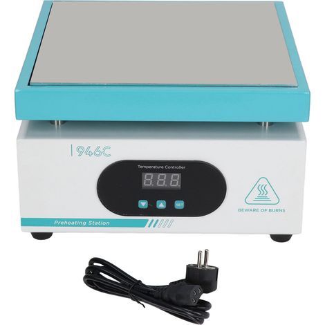 Station de préchauffage 600W avec écran LED intelligent, thermostat numérique, plaque chauffante électronique sécurisée 220V prise UE. (1/5)