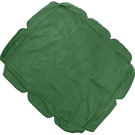 Auvent de balancelle en tissu Oxford 210D enduit argenté, imperméable et résistant aux UV, pour chaise de jardin ou terrasse, 142 x 120 x 18 cm, vert foncé (1/5)
