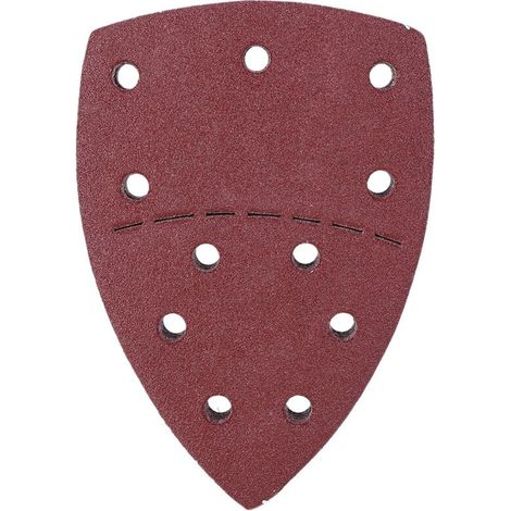 Jeffergarden Ensemble de 60 papiers de verre pour souris, papiers de verre indépendants pour paume, 140 x 140 x 100 mm, 11 trous, grain 80-DOU