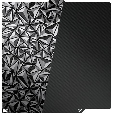 Plateau Elegoo Centauri Carbon – PET PEO lisse texture diamant double face flexible 260x271mm PLA PETG ABS TPU (1/5)