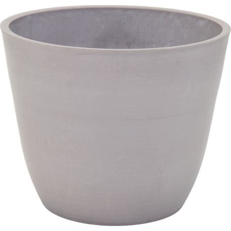 Blumentopf - MEGA KOLLEKTIONEN - Ecostone Ei - Ø 41 cm - H 33 cm - Taupe