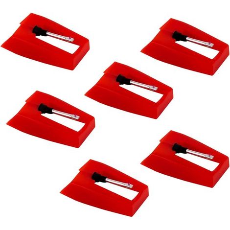 6 Diamant-Tonabnehmernadeln für Plattenspieler, Ersatz-Tonabnehmernadel (1/5)