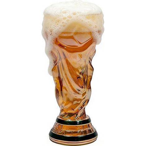 Verre à bière Coupe du Monde 2026 – Capacité 500 ml – Design emblématique du trophée – Verre de qualité supérieure (1/5)