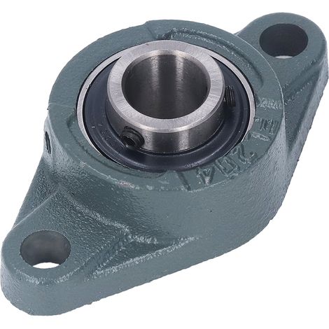 Stehlager mit geräuscharmer, reibungsarmer Konstruktion, 20 mm Bohrung, für industrielle Anwendungen, Flanschmontage. (1/5)