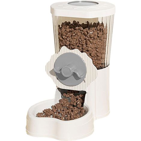 Distributeur automatique de nourriture pour animaux de compagnie pour chambre à coucher, distributeur intelligent de nourriture incliné pour chatons avec remplissage d'eau (1/5)
