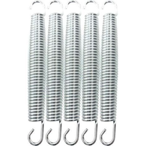 Ressorts de Trampoline Ressorts de Trampoline de Rechange Ressorts en Fer galvanisé antirouille et durables Accessoires de Trampoline 178mm/7″ (1/4)