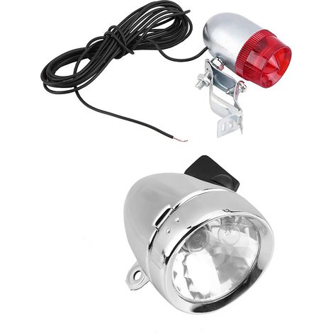 Kit générateur à friction 12V 6W, phare et feu arrière pour vélo et bicyclette motorisée (1/5)