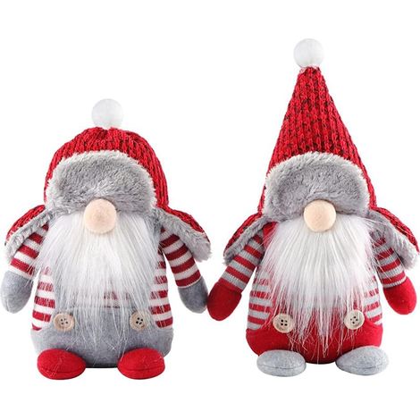 Enano Navideño - Muñeco De Felpa Sin Rostro - Decoración Festiva Para Hogar Y Fiesta - 1 Unidad (1/5)
